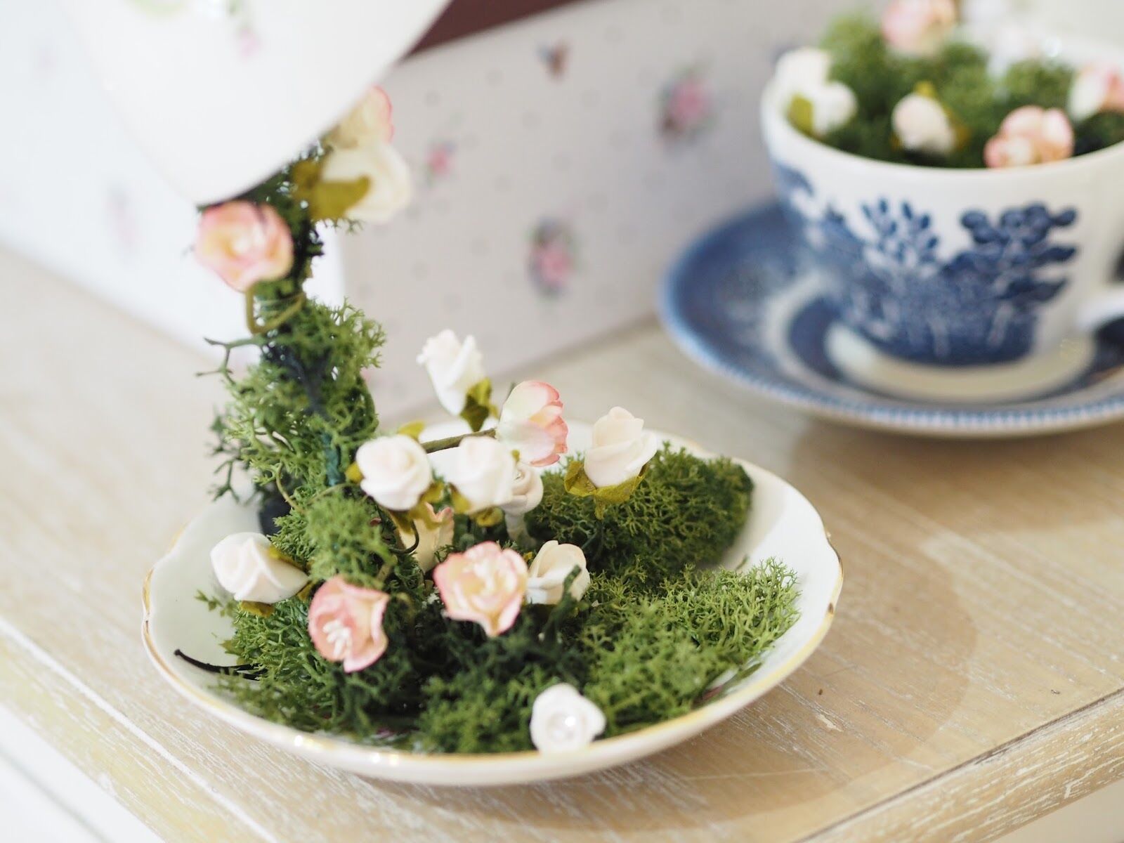 How to make floating teacups, Floating tea cup tutorial - Dainty Dress ...
