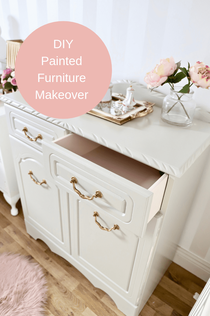 DIY Furniture Makeover, Cottage Style Cabinet - Dainty Dress Diaries