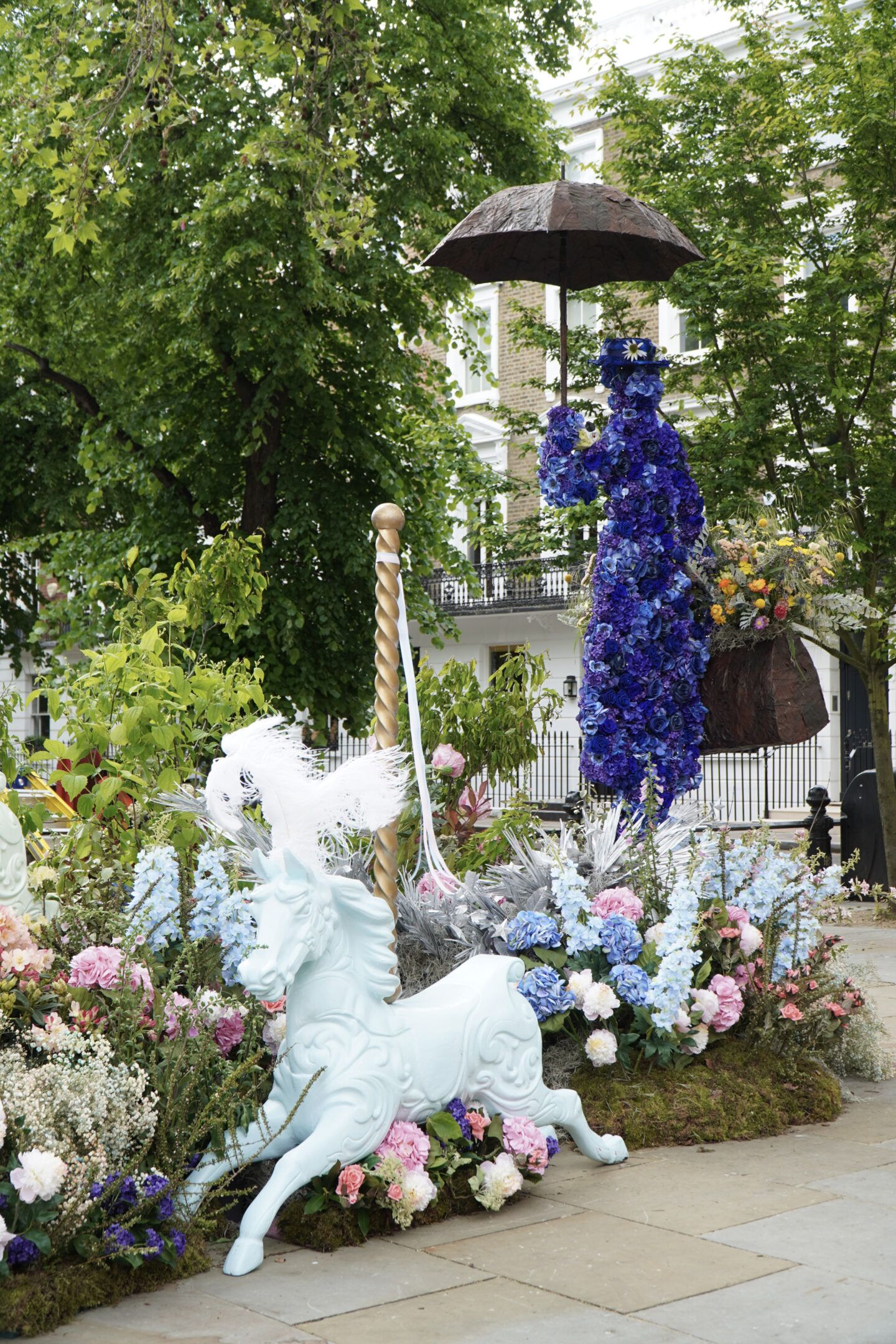 sachin and babi light blue dress Blooming Elegance: Dressing for the Chelsea Flower Show  Favourbrook